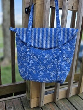 Hallmark Quilted Floral Tote Bag